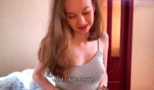 Русская блондинка не удержалась перед соблазном и изменила парню